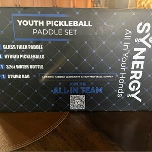 Youth Pickleball Paddle Set - Black/Blue